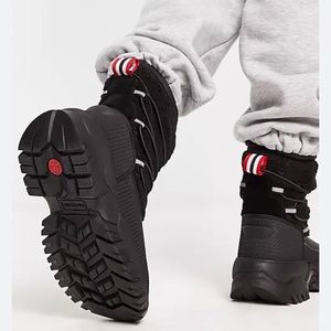 Hunter wanderer short sherpa  winter boots snow boots